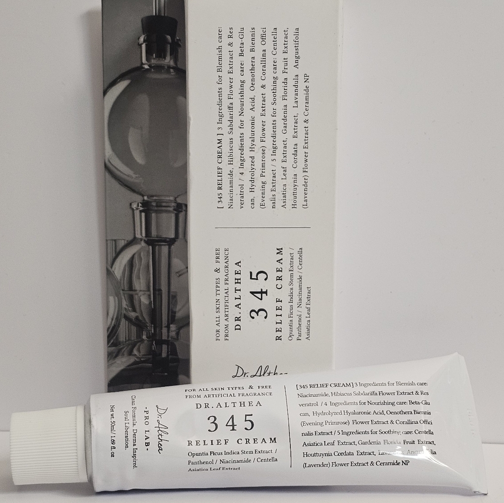 Dr. Althea 345 Relief Cream kbeauty Korean skincare acne moisturizer new in box